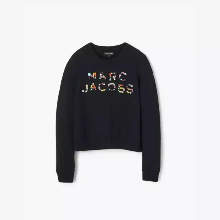 Áo len cổ tròn Gem Knit Logo