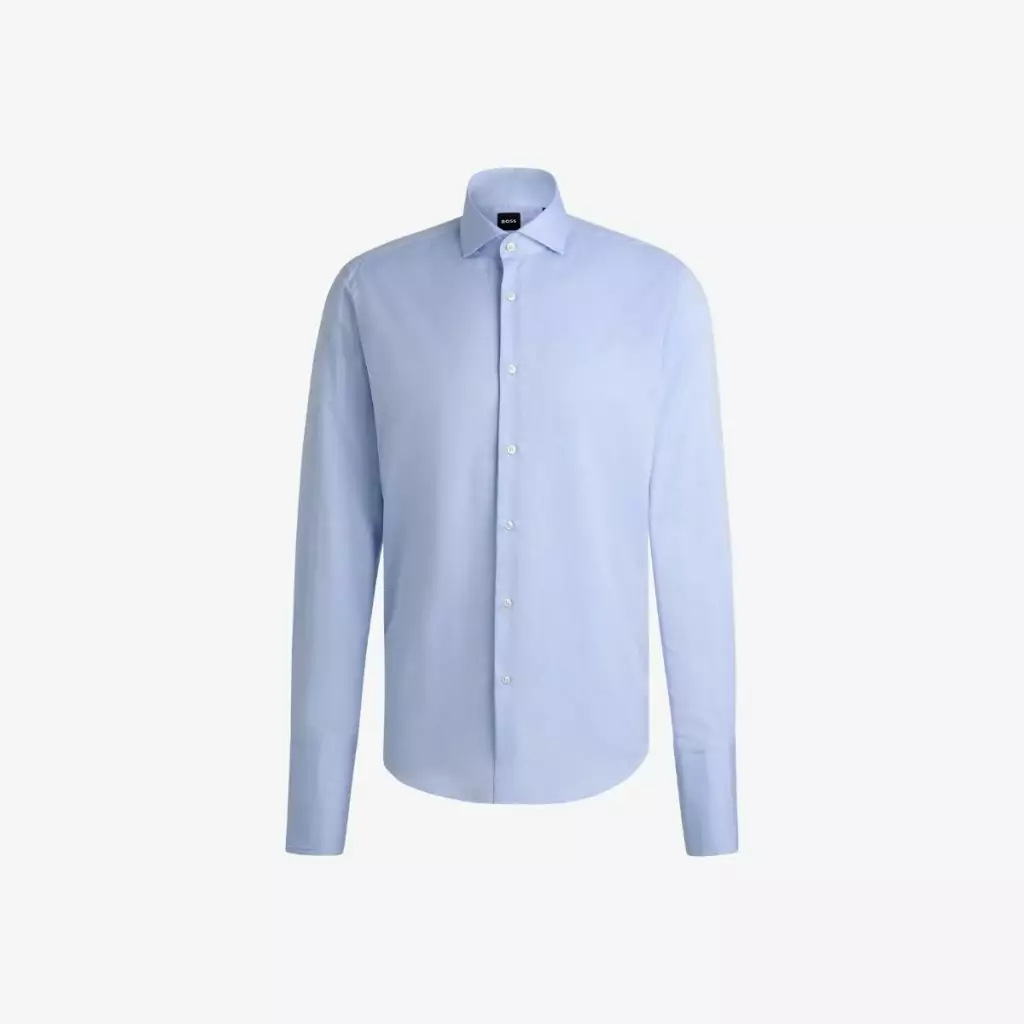 Áo sơ mi dáng regular cổ tay đôi