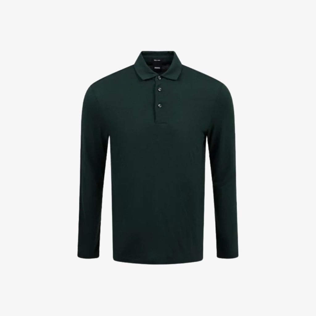 Áo polo tay dài dáng regular