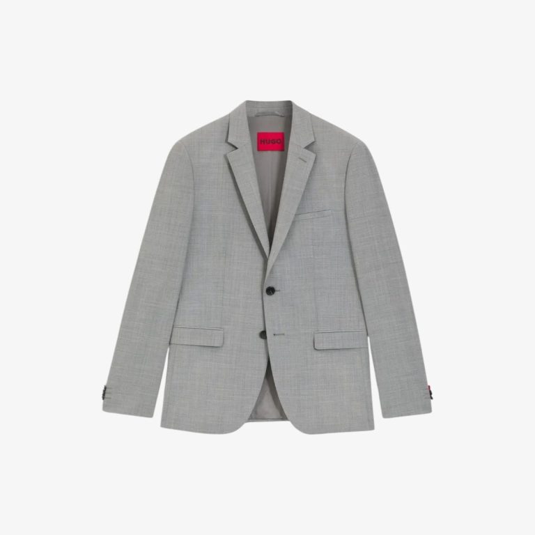 Áo blazer dáng extra-slim-fit vải len pha