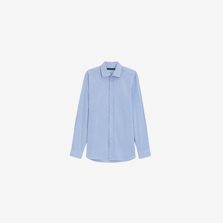 Áo sơ mi cotton dáng slim BECKHAM x BOSS