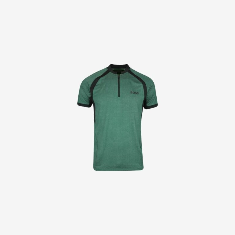 Áo polo dáng slim fit vải jersey lưới