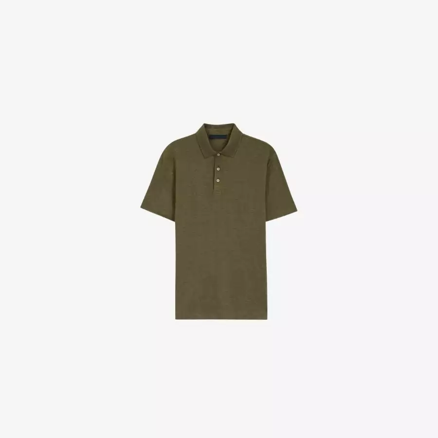 BECKHAM x BOSS Thu/Đông 2025: Khí chất di sản bừng sống lại 5 Áo polo linen BECKHAM x BOSS