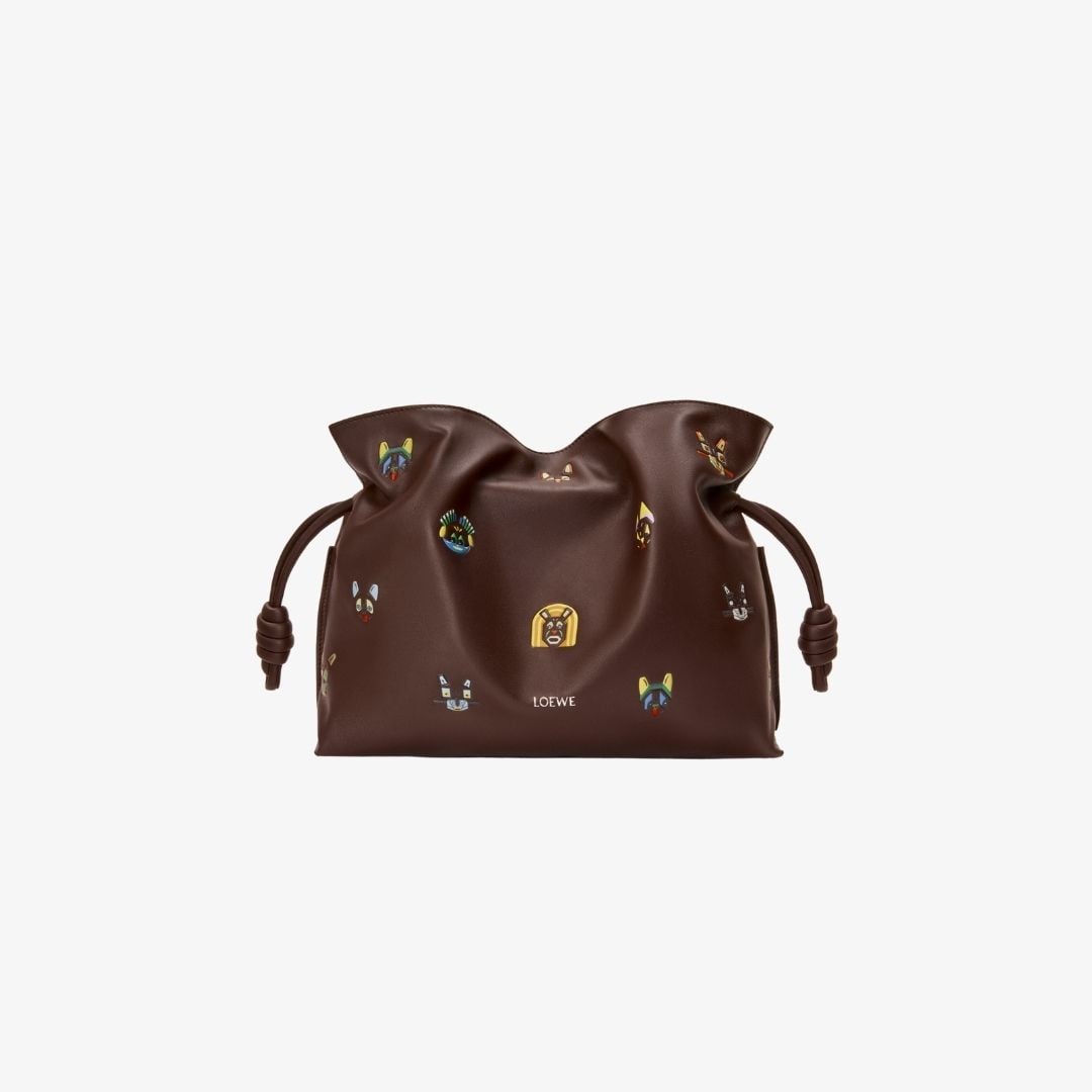 Chiến dịch LOEWE Tiền Xuân/Hè 2026 13 Túi Flamenco Clutch Cats Medium