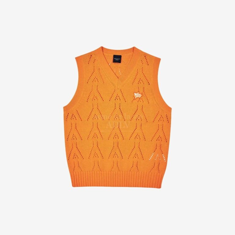 Áo vest len cộc tay họa tiết logo chữ A