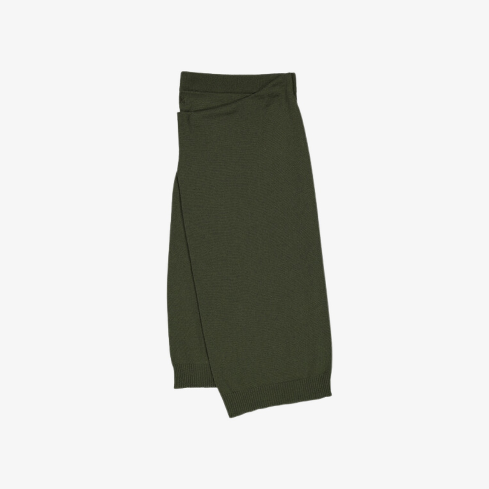 Chân váy dệt kim bất đối xứng