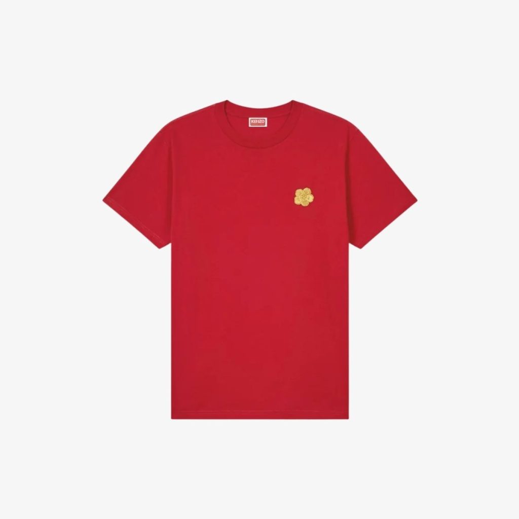 Áo thun thêu họa tiêt hoa Boke Kenzo (chứng nhận GOTS)