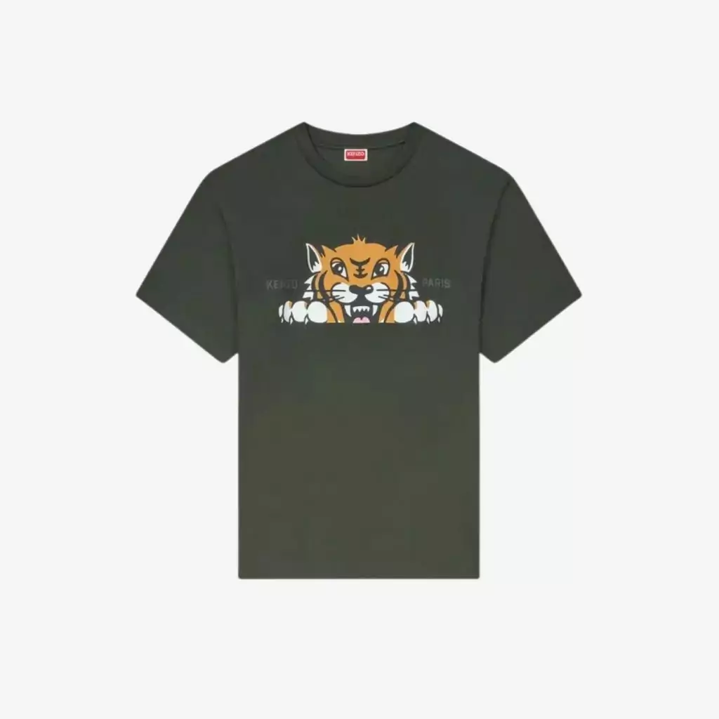 Áo thun phom rộng in họa tiết Happy Tiger Kenzo