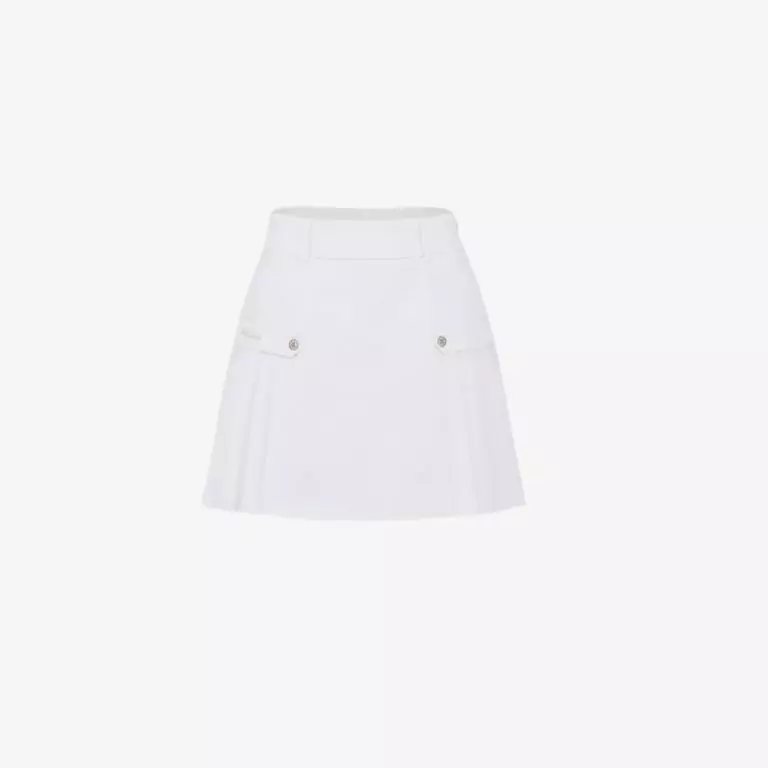 Chân váy xếp ly cạp cao