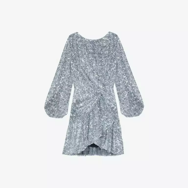 Đầm đính sequin hở lưng