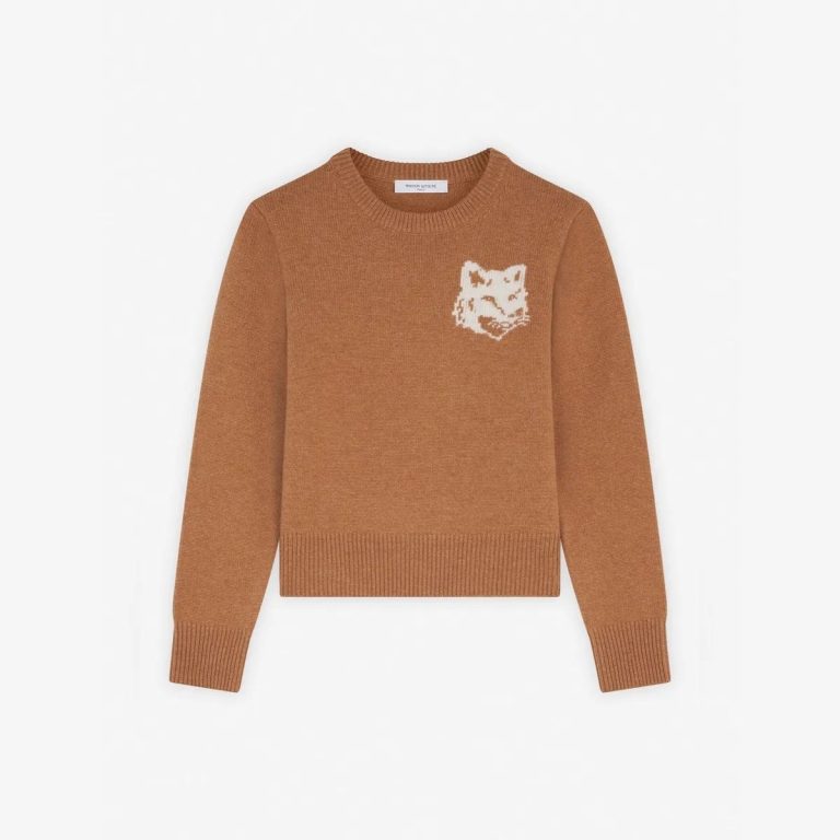 Áo len intarsia regular Fox Head