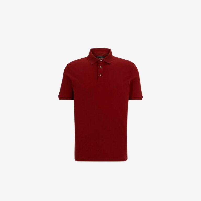 Áo polo dáng regular fit từ cotton mercerized cao cấp