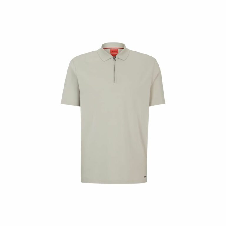 Áo polo pha cotton có khóa kéo