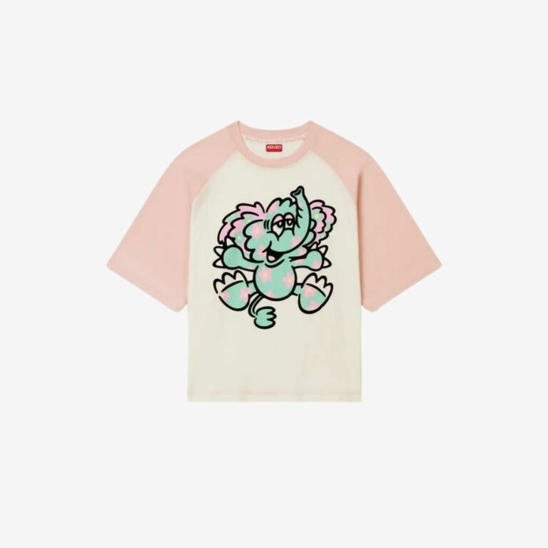 Áo thun cotton Raglan KENZO x Verdy
