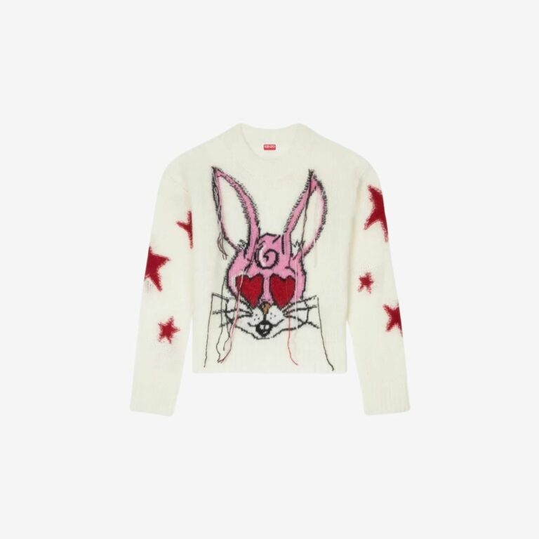 Áo len KENZO Cartoon len alpaca lông xù