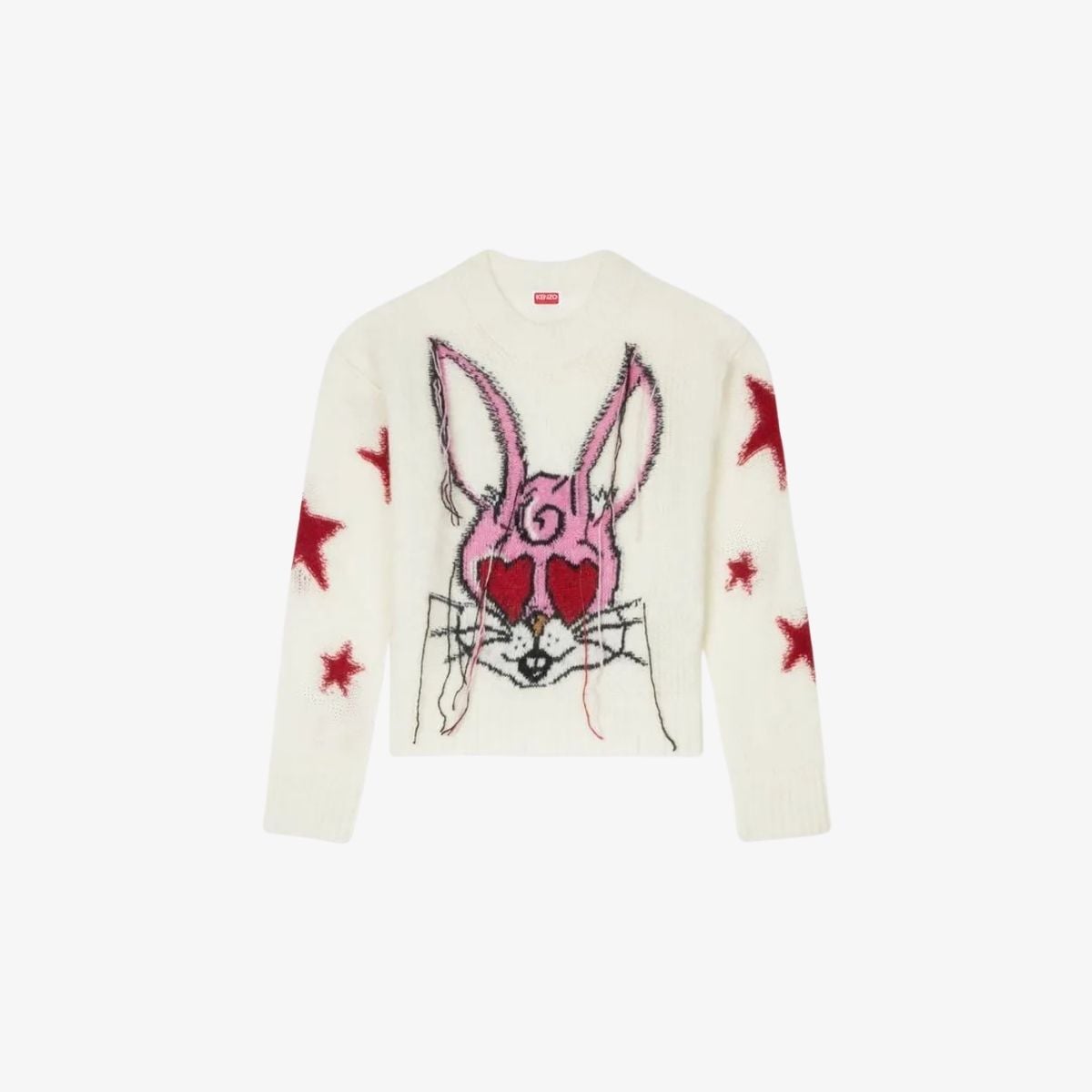 Áo len KENZO Cartoon len alpaca lông xù