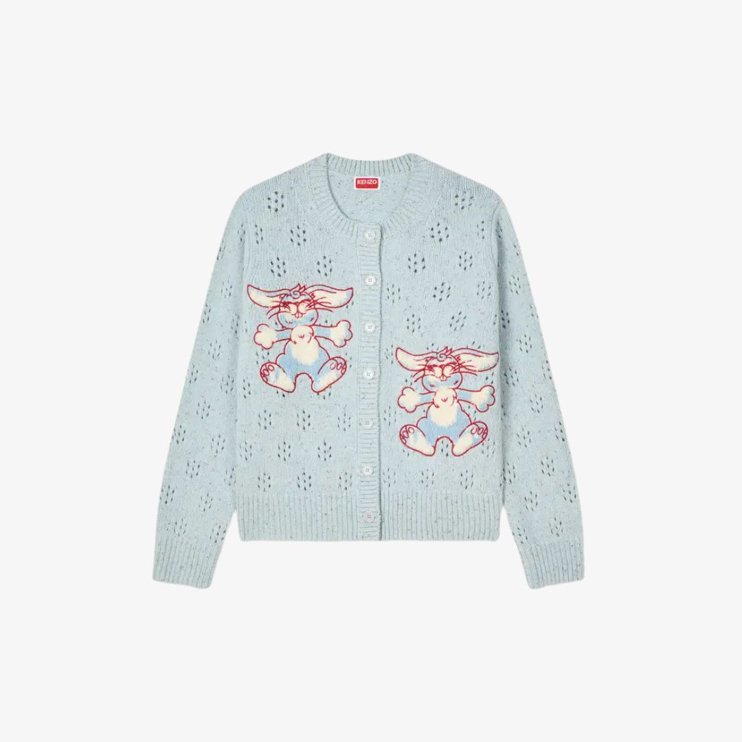 Áo cardigan len thêu họa tiết họa tiết thỏ K@li