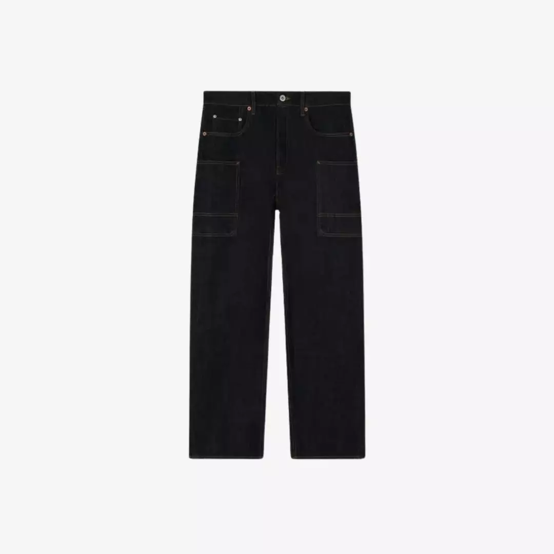 Quần jeans dáng cargo monkey fit denim Nhật