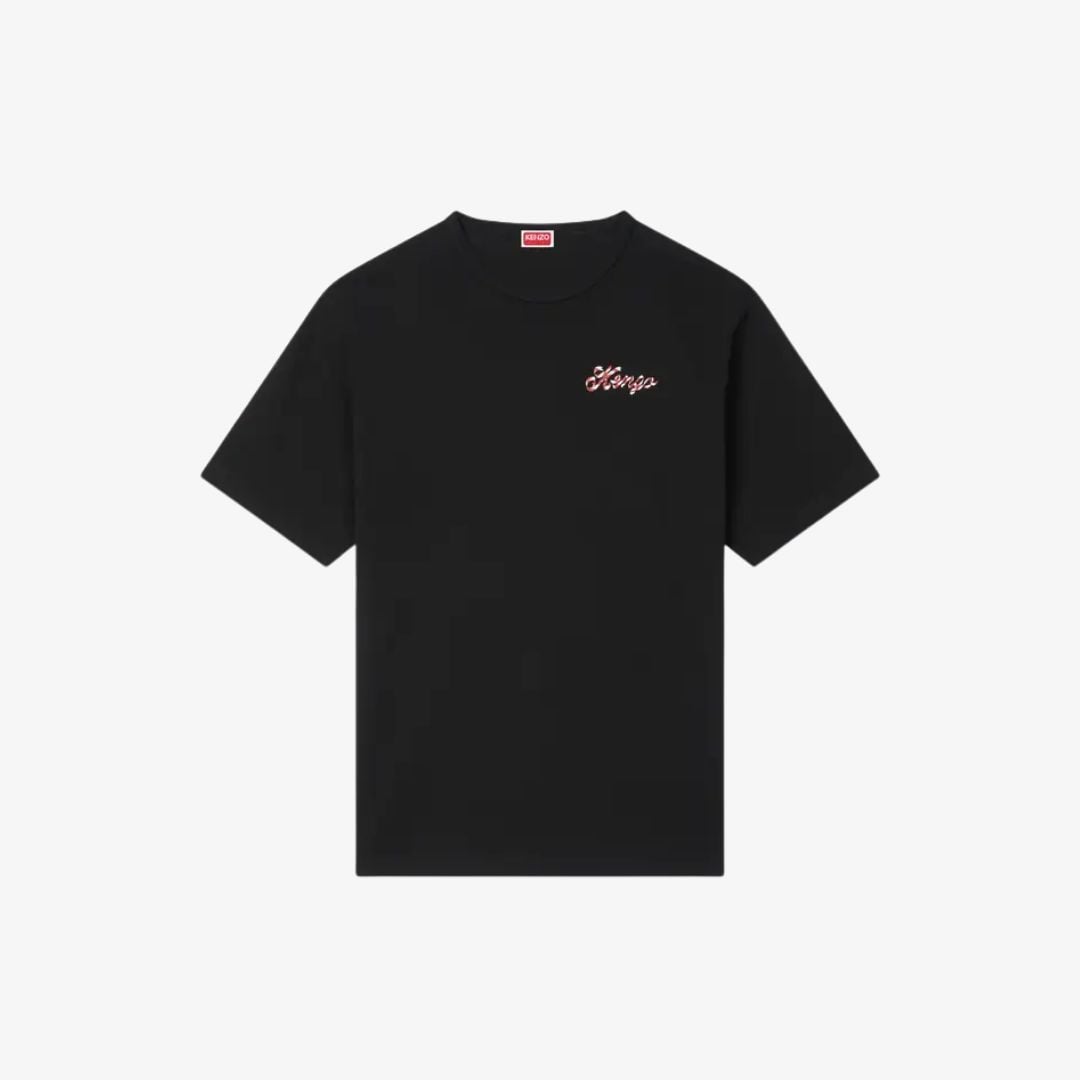 Áo thun phom rộng họa tiết Greetings kẹo bạc hà