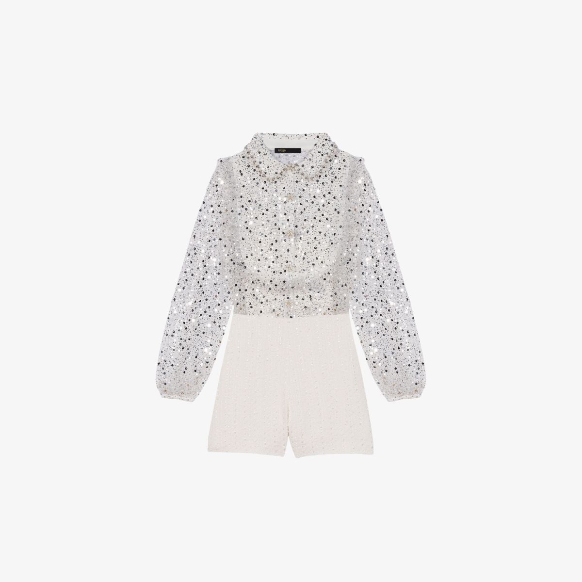 Bộ đồ liền thân vải tweed