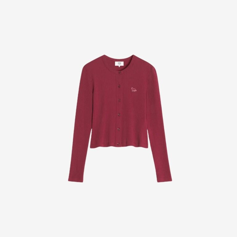 Áo cardigan gân hoạ tiết Baby Fox