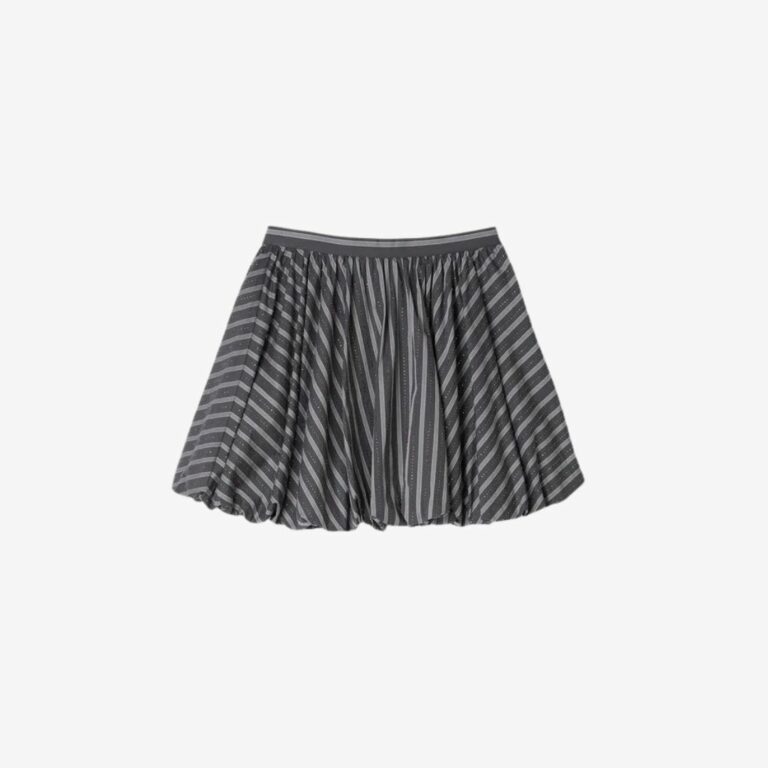 Chân váy đính đá kẻ sọc