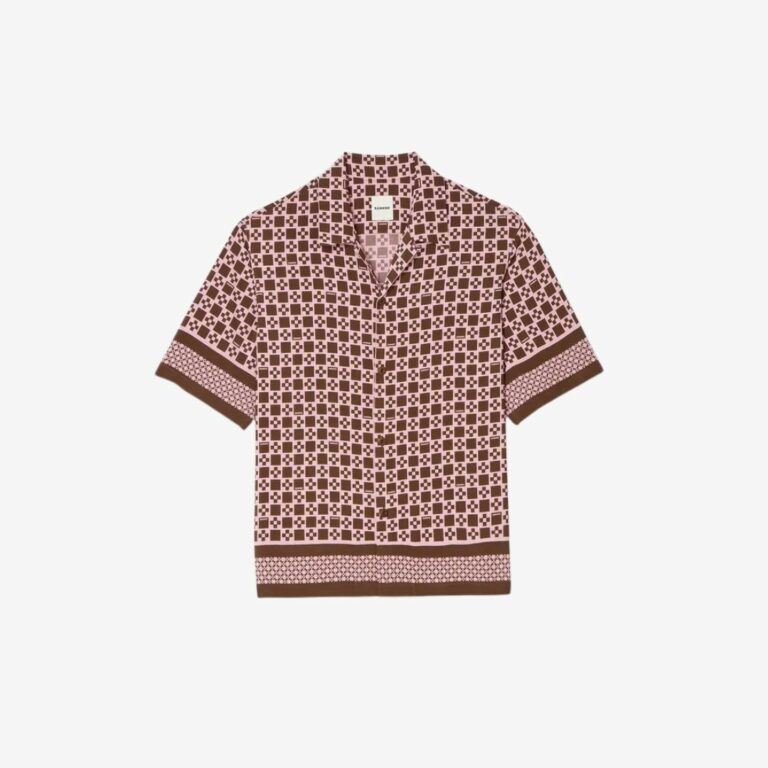 Áo sơ mi họa tiết Square Cross