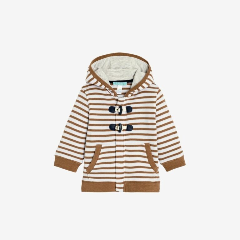 Áo khoác kẻ ngang lông cừu