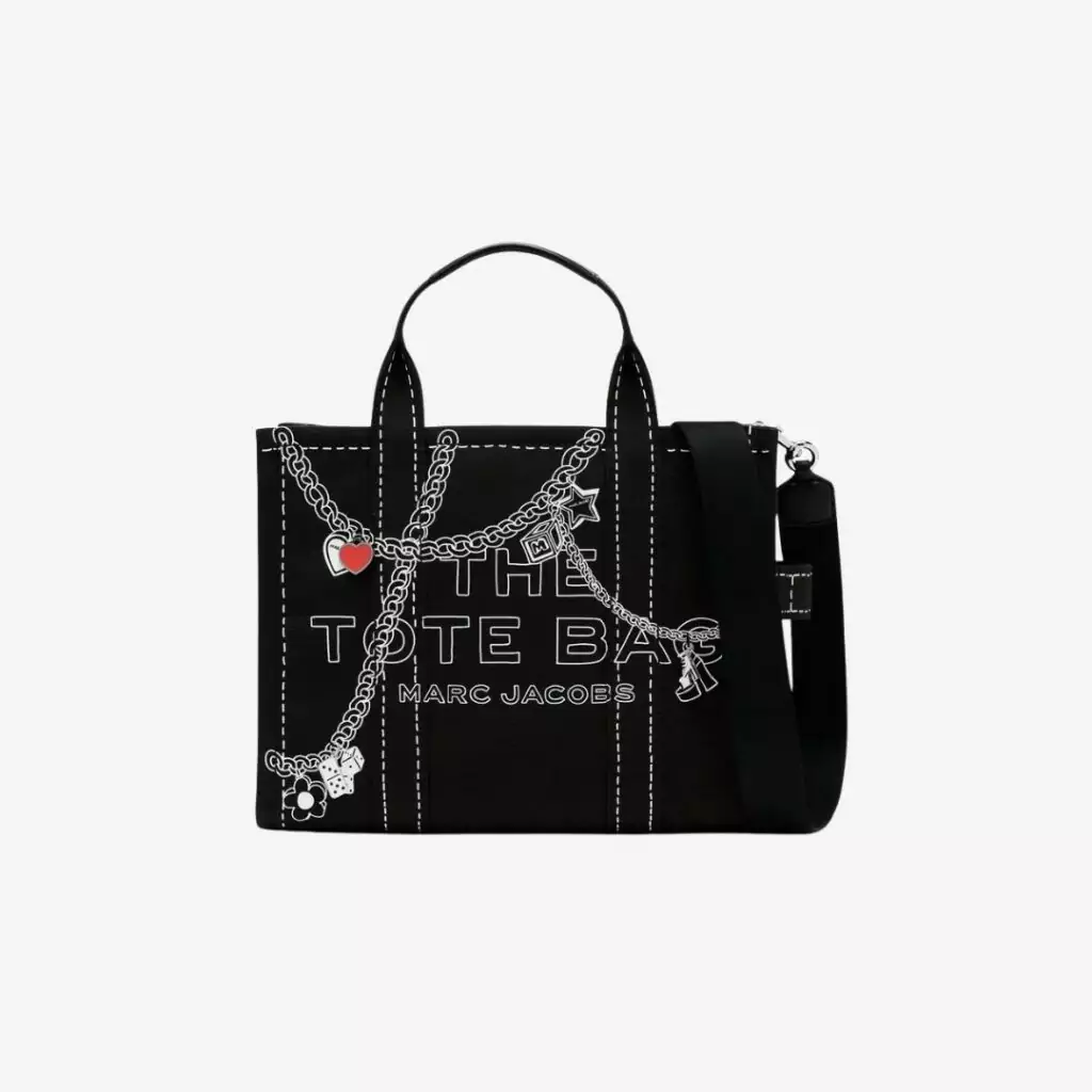 Túi The Trompe L’Oeil Charm Canvas Medium Tote Bag