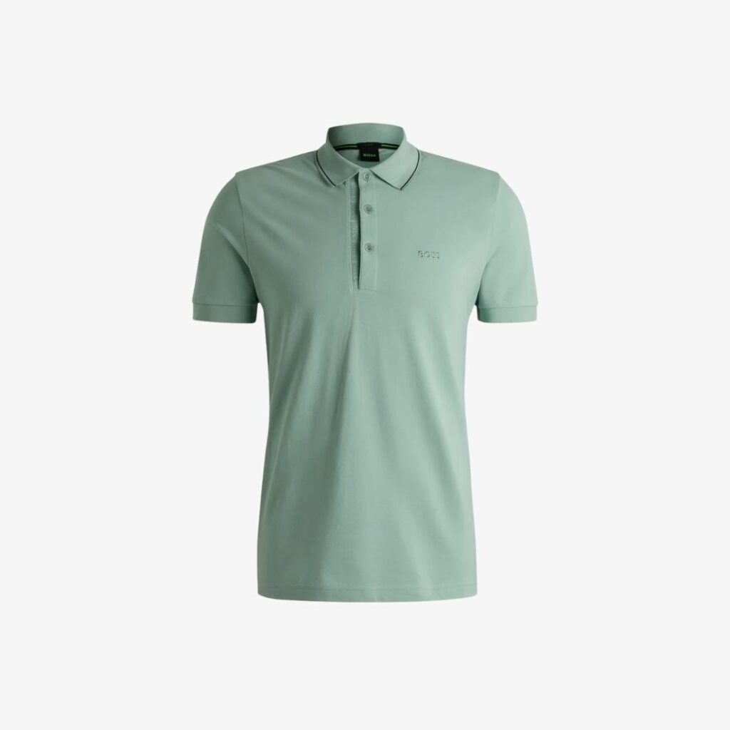 Áo polo slim fit cotton piqué