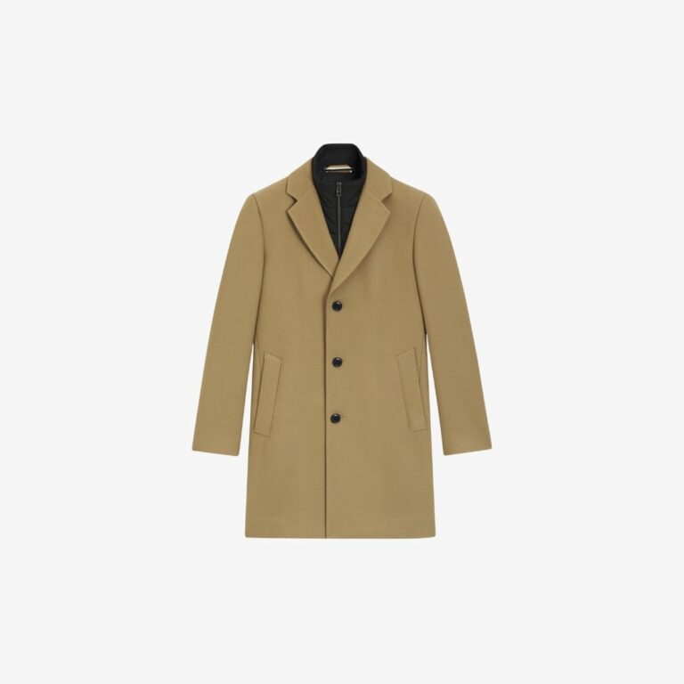 Áo khoác Slim-fit pha cotton, có lớp lót bên trong có thể tháo rời