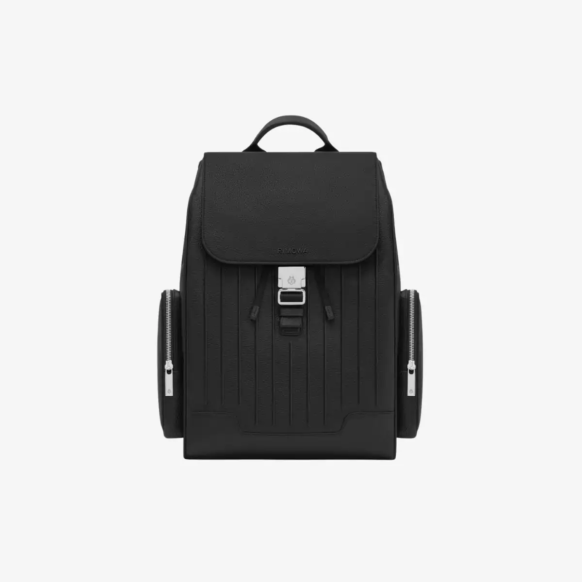 Balo Never Still Leather Flap Backpack Large Black