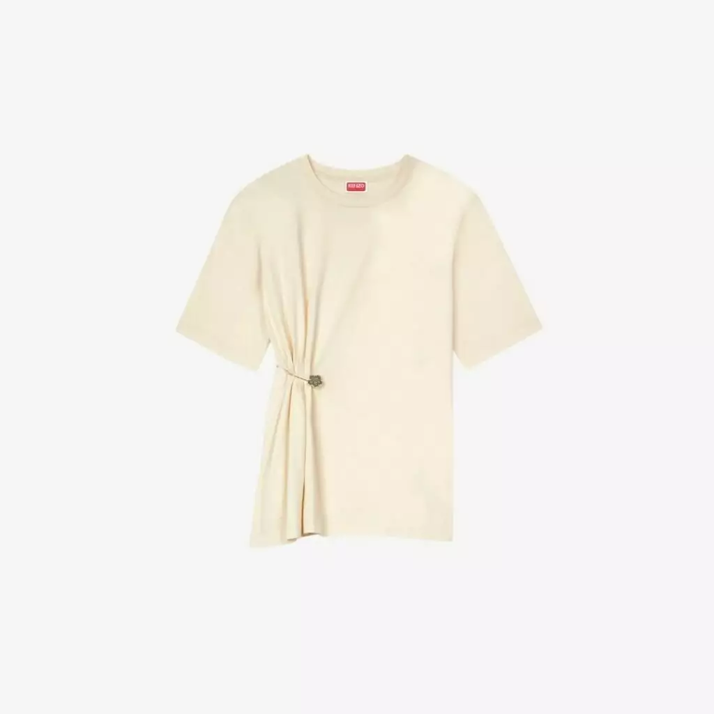 Áo thun cotton băng cài Boke Flower