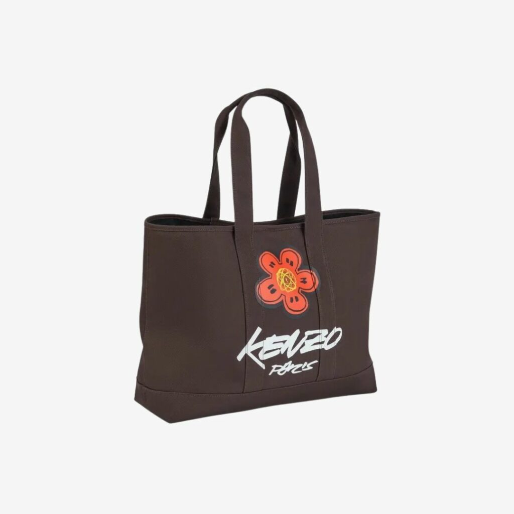 Túi tote canvas cỡ lớn KENZO x Futura 2000