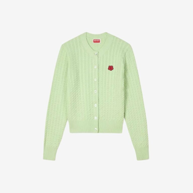 Áo cardigan dệt kim Boke Flower pha cotton & len