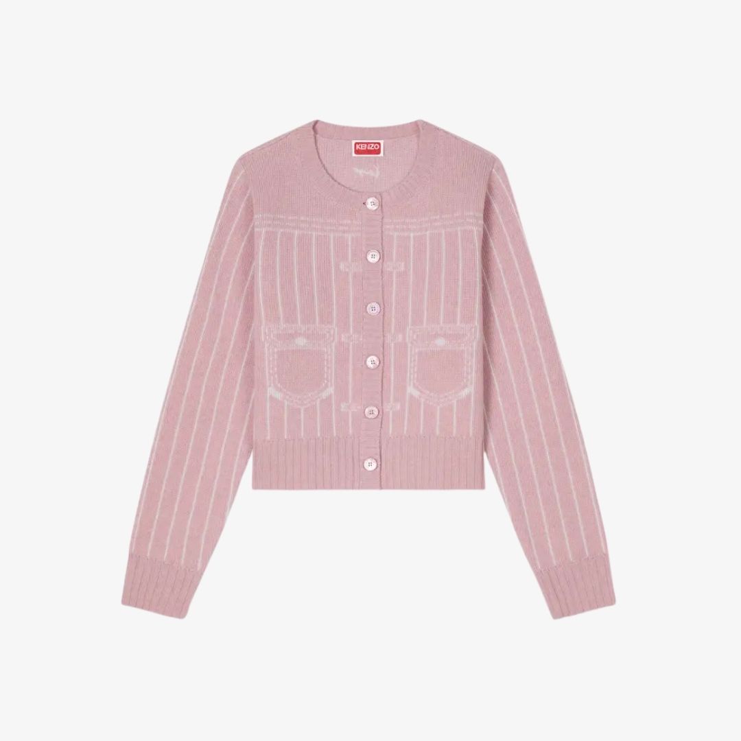 Áo cardigan KENZO Trompe L’œil cotton pha len