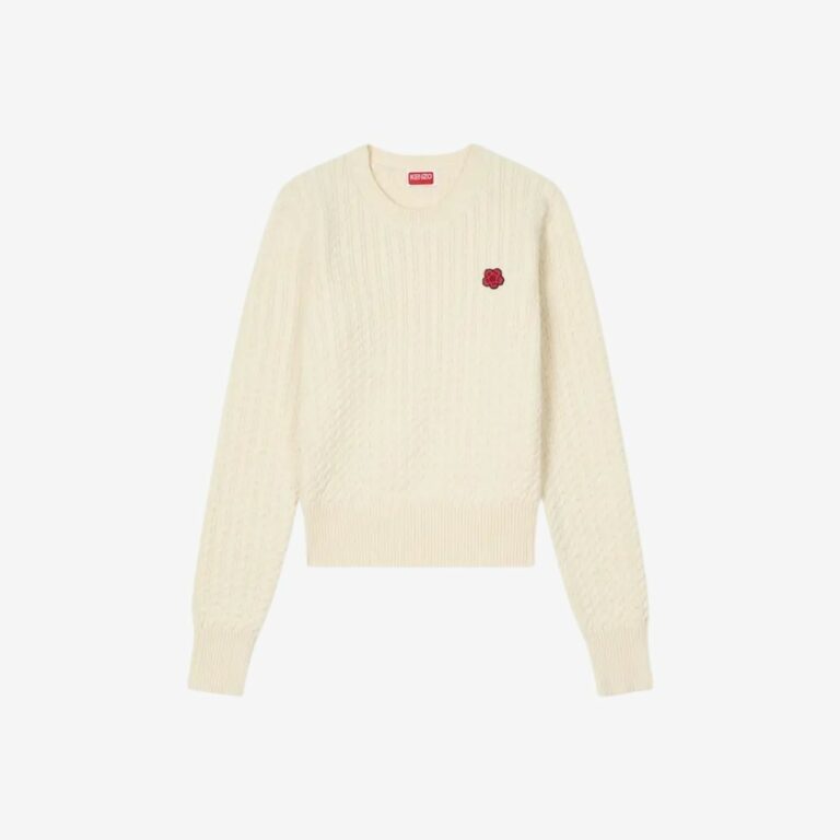 Áo len dệt thừng Boke Flower pha cotton & len