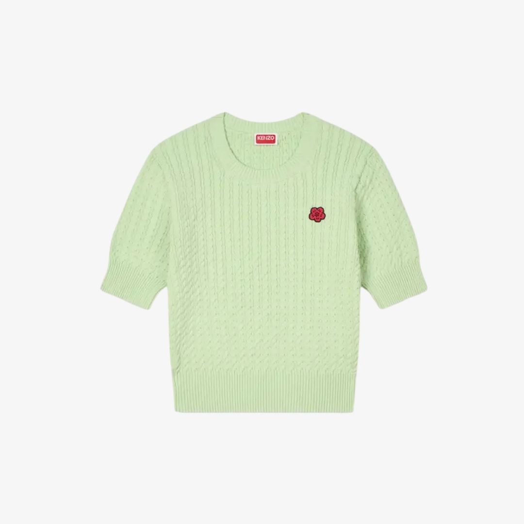 KENZO XUÂN HÈ 2026 15 Áo ngắn tay KENZO Boke Flower cotton pha len