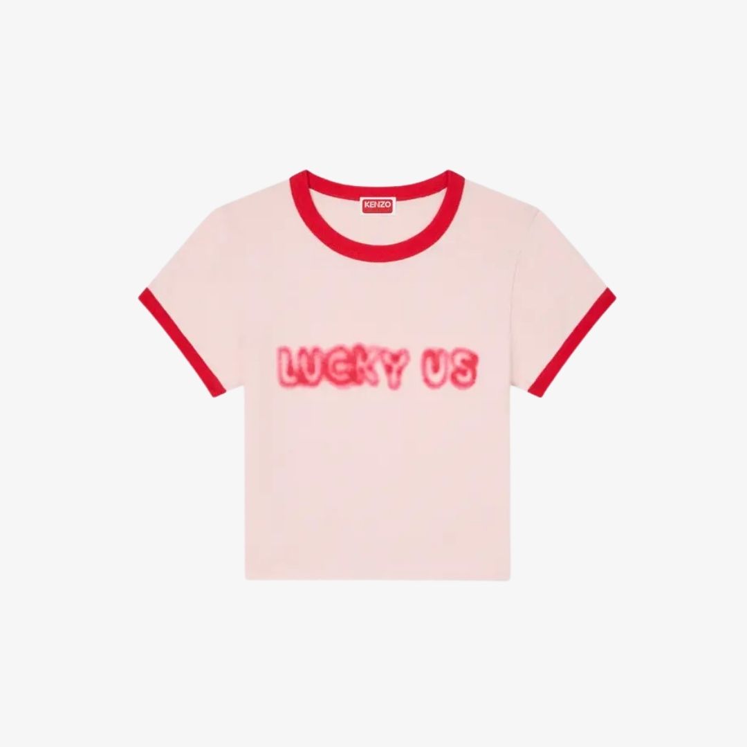 Áo thun cotton dáng lửng KENZO Words