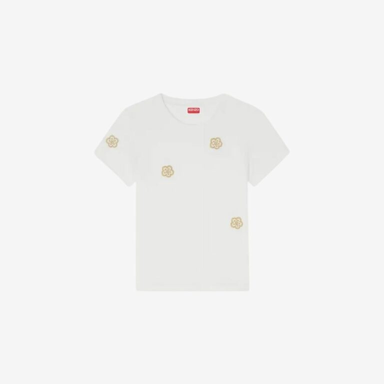 Áo thun cotton thêu nhiều KENZO Boke Flowers