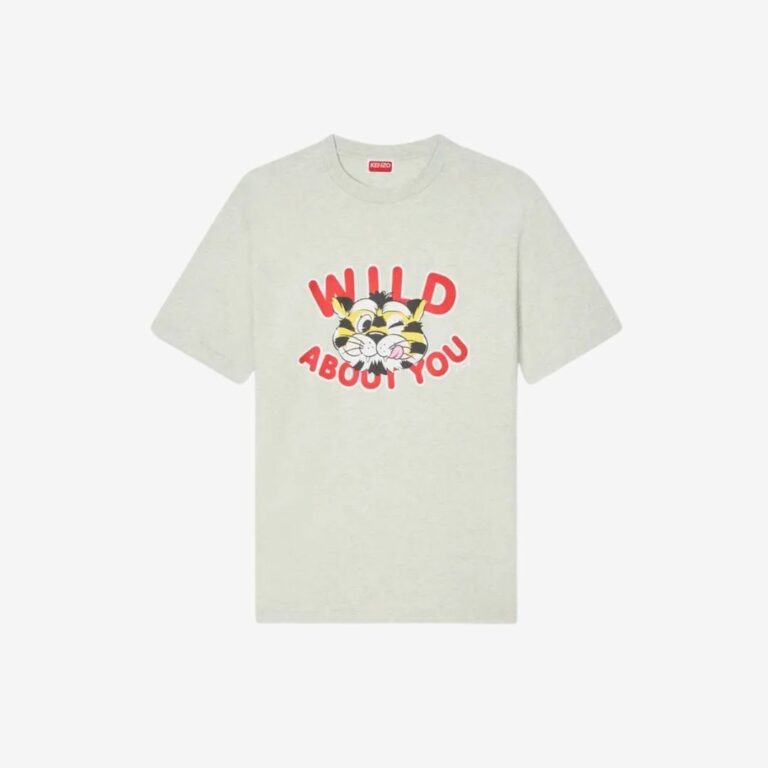 Áo thun cotton KENZO Wild Tiger họa tiết in