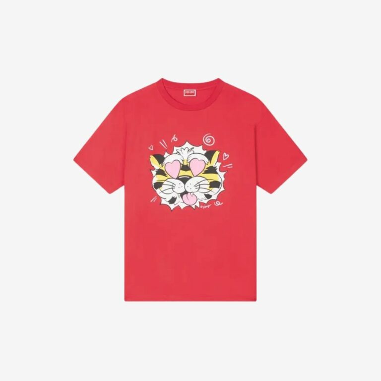 Áo thun cotton KENZO Wild Tiger dáng rộng