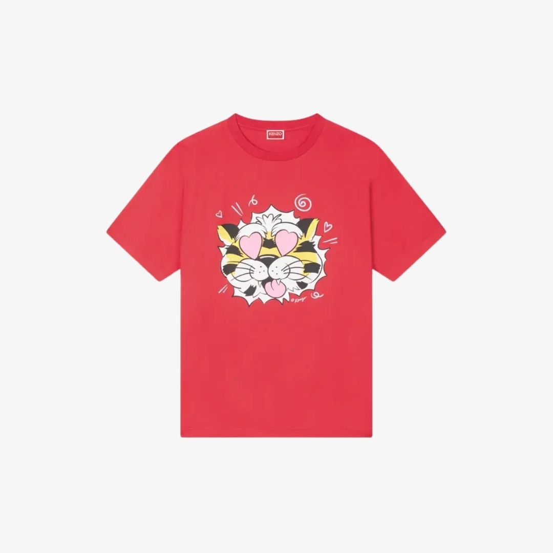 KENZO XUÂN HÈ 2026 14 Áo thun cotton KENZO Wild Tiger dáng rộng