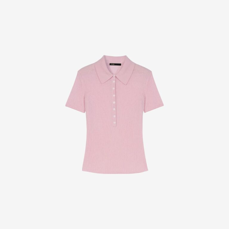 Áo len polo gân sọc