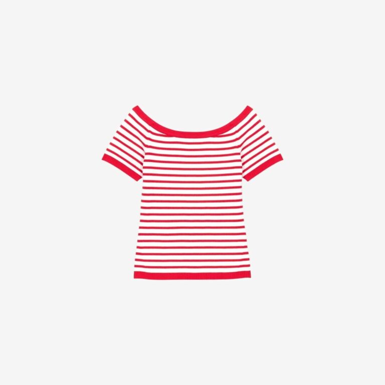 Áo len sọc cổ thuyền