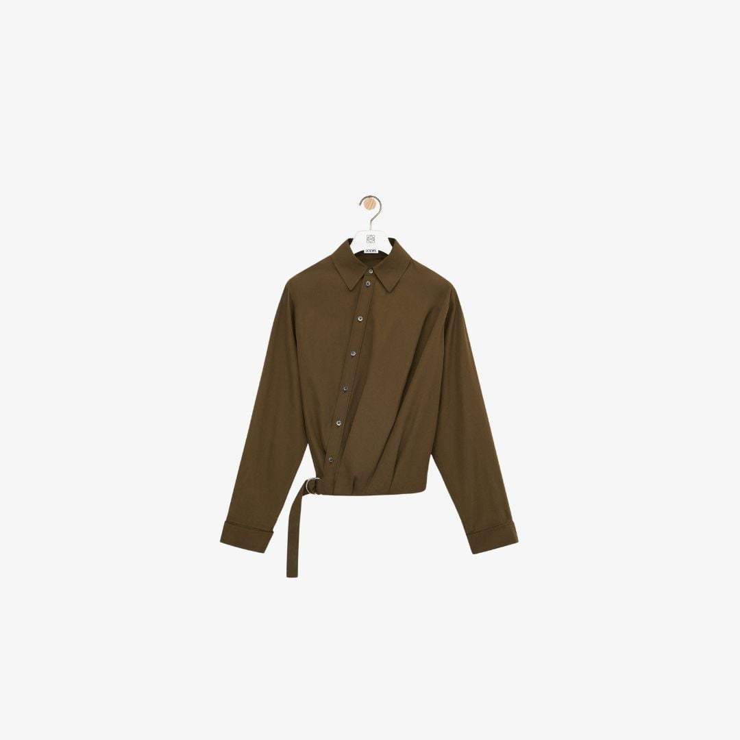 Áo drapped shirt