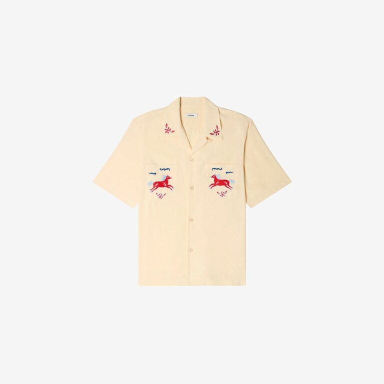 Áo sơ mi rộng Embroidered Horse