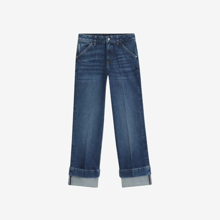 Quần jeans indigo co giãn dáng slim