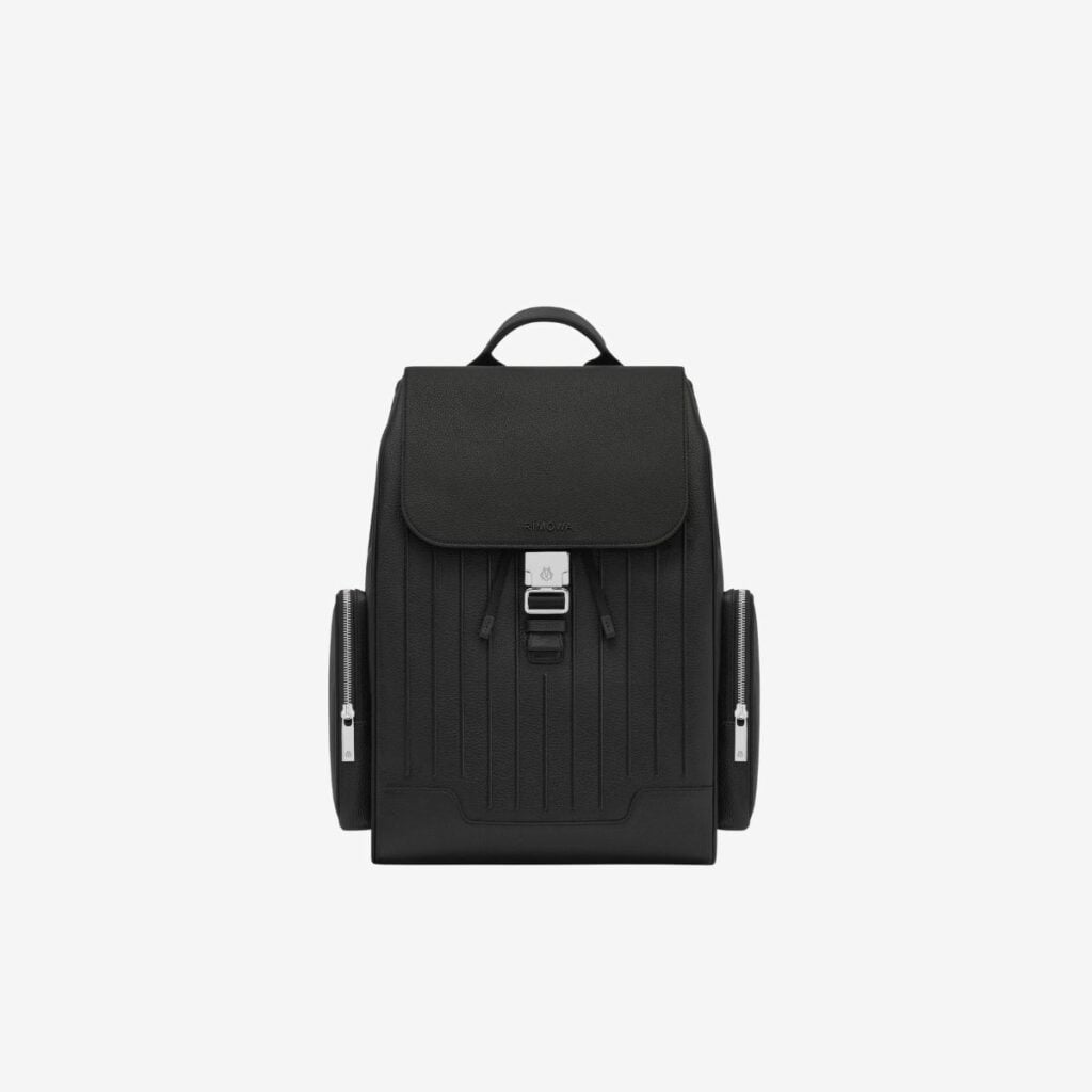 Balo Never Still Leather Flap Backpack Large Black