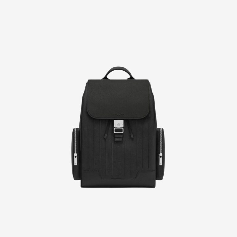 Balo Never Still Leather Flap Backpack Large Black